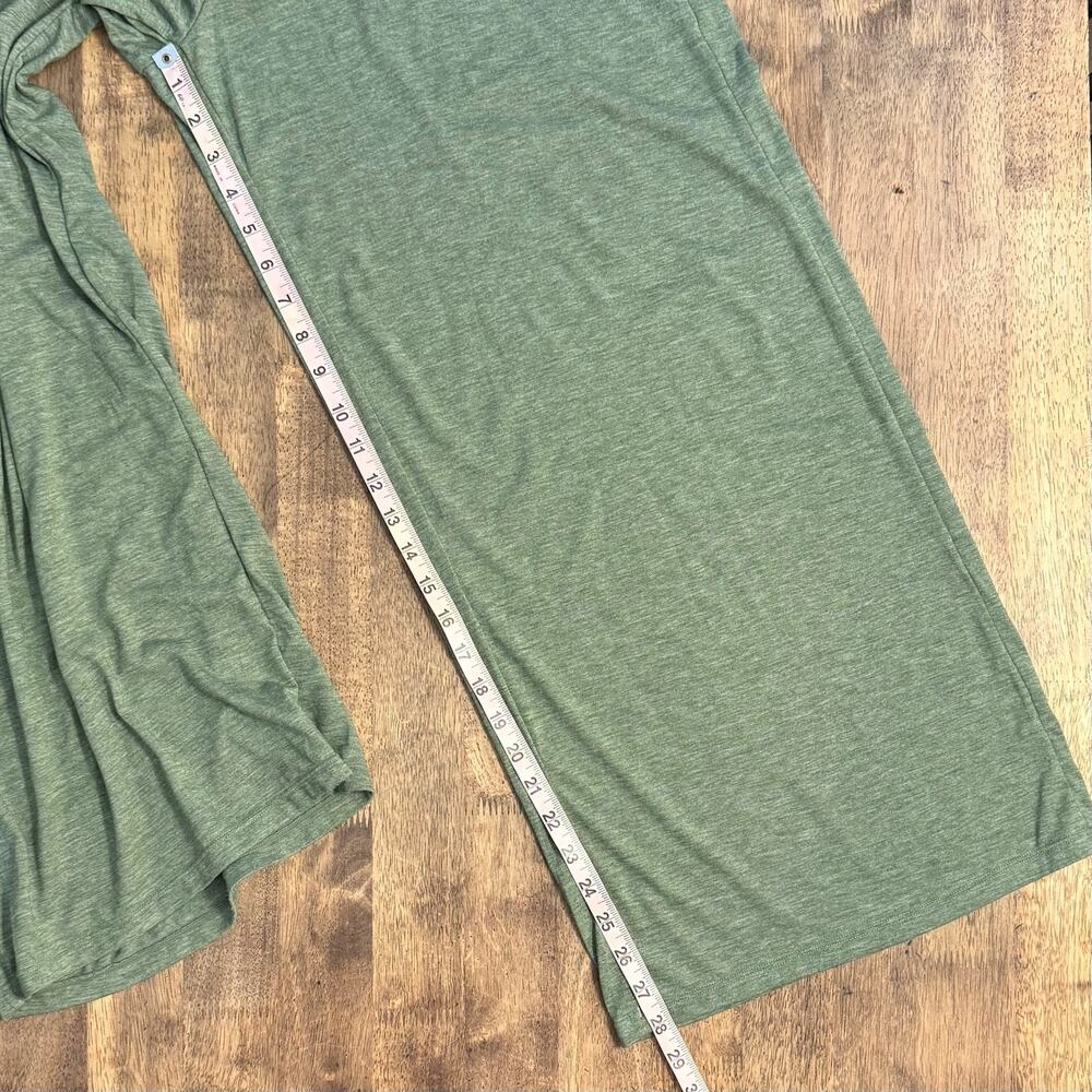 Halara Jumpsuit Adjustable Straps Ruched Wide Leg Light Green Floral Yarn Small - Picture 10 of 14
